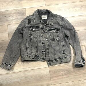 Vintage Washed Jean Jacket, Size 1X
